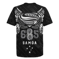 Super Samoa 685 Tribal Tattoo Rugby Jersey Samoan Ornament Pattern Black Edition LT03 - Polynesian Pride