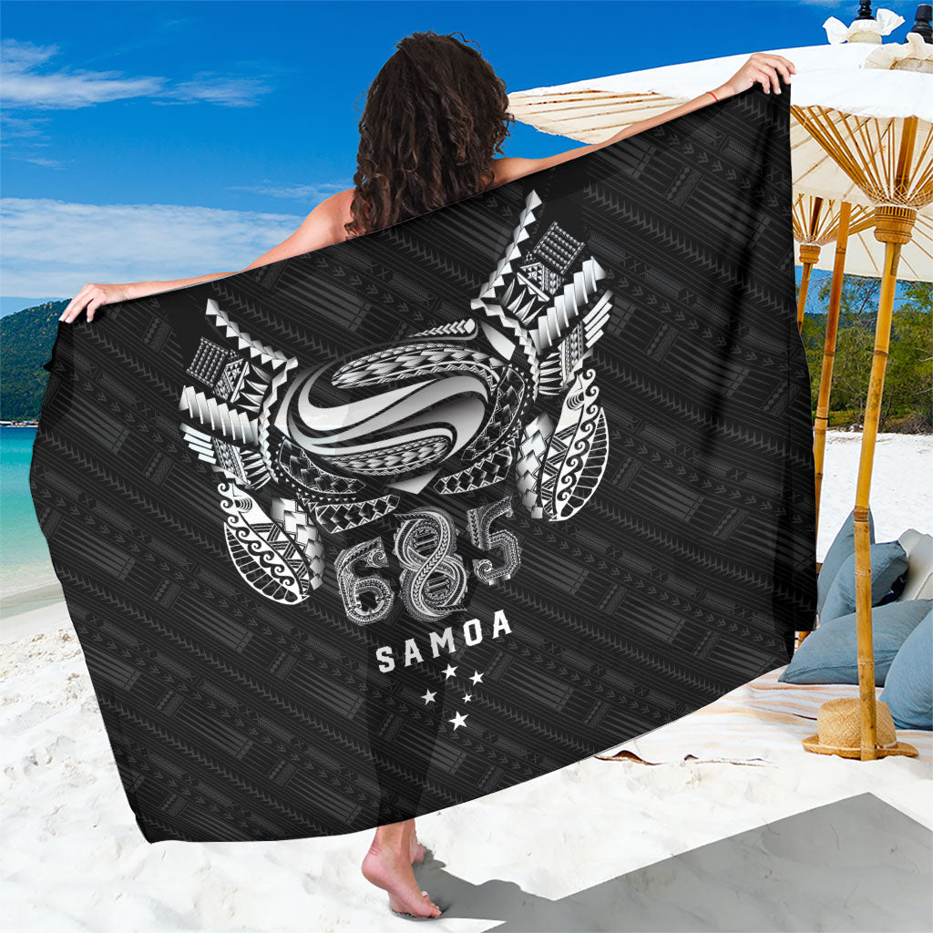 Super Samoa 685 Tribal Tattoo Sarong Samoan Ornament Pattern Black Edition