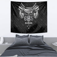 Super Samoa 685 Tribal Tattoo Tapestry Samoan Ornament Pattern Black Edition LT03 - Polynesian Pride
