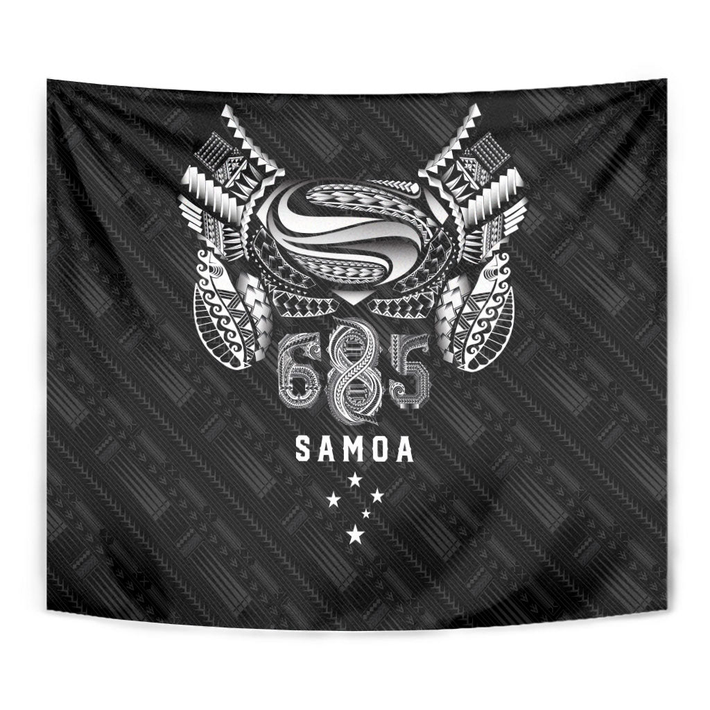 Super Samoa 685 Tribal Tattoo Tapestry Samoan Ornament Pattern Black Edition LT03 - Polynesian Pride