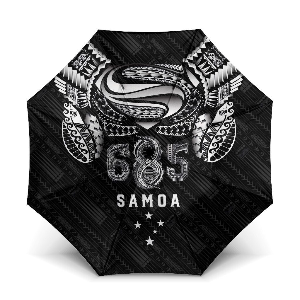 Super Samoa 685 Tribal Tattoo Umbrella Samoan Ornament Pattern Black Edition