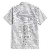 Super Samoa 685 Tribal Tattoo Hawaiian Shirt Siapo Pattern All-White Edition LT03 - Polynesian Pride