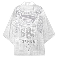 Super Samoa 685 Tribal Tattoo Kimono Siapo Pattern All-White Edition LT03 - Polynesian Pride
