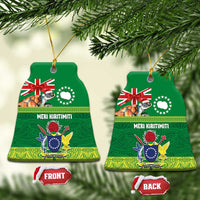 Cook Islands Meri Kiritimiti Ceramic Ornament Christmas Turtle - Cooks Islands Emblems and Polynesian Art Pattern