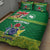 Cook Islands Meri Kiritimiti Quilt Bed Set Christmas Turtle - Cooks Islands Emblems and Polynesian Art Pattern