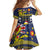 Niue Monuina e Kilisimasi Family Matching Mermaid Dress and Hawaiian Shirt Christmas Uga - Niue Map and Emblem with Hiapo Art Pattern