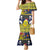 Niue Monuina e Kilisimasi Family Matching Mermaid Dress and Hawaiian Shirt Christmas Uga - Niue Map and Emblem with Hiapo Art Pattern