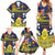 Niue Monuina e Kilisimasi Family Matching Summer Maxi Dress and Hawaiian Shirt Christmas Uga - Niue Map and Emblem with Hiapo Art Pattern