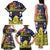 Niue Monuina e Kilisimasi Family Matching Tank Maxi Dress and Hawaiian Shirt Christmas Uga - Niue Map and Emblem with Hiapo Art Pattern