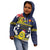 Niue Monuina e Kilisimasi Kid Hoodie Christmas Uga - Niue Map and Emblem with Hiapo Art Pattern