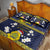 Niue Monuina e Kilisimasi Quilt Bed Set Christmas Uga - Niue Map and Emblem with Hiapo Art Pattern