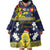 Niue Monuina e Kilisimasi Wearable Blanket Hoodie Christmas Uga - Niue Map and Emblem with Hiapo Art Pattern