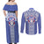 Tonga Apifoou School Couples Matching Off Shoulder Maxi Dress and Long Sleeve Button Shirt Ngatu and Polynesian Pattern LT03 - Polynesian Pride