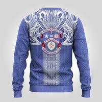Tonga Apifoou School Ugly Christmas Sweater Ngatu and Polynesian Pattern LT03 - Polynesian Pride