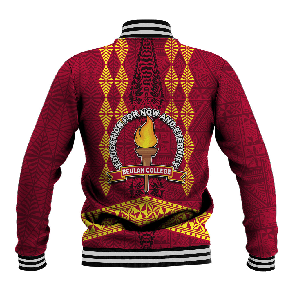 Tonga Beulah College Baseball Jacket Ngatu and Polynesian Pattern LT03 - Polynesian Pride