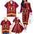 Tonga Beulah College Family Matching Off Shoulder Long Sleeve Dress and Hawaiian Shirt Ngatu and Polynesian Pattern LT03 - Polynesian Pride