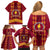 Tonga Beulah College Family Matching Off Shoulder Short Dress and Hawaiian Shirt Ngatu and Polynesian Pattern LT03 - Polynesian Pride