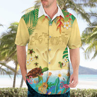 Hawaiian Alohawaii Hawaiian Shirt Tropical Plants and Animals on The Beach - Polynesian Pride