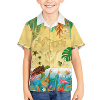 Hawaiian Alohawaii Hawaiian Shirt Tropical Plants and Animals on The Beach - Polynesian Pride