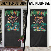 Hawaiian Alohawaii Door Cover Tribal Sea Animals Tattoo and Tropical Plants LT03 - Polynesian Pride