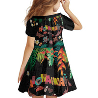 Hawaiian Alohawaii Family Matching Short Sleeve Bodycon Dress and Hawaiian Shirt Tribal Sea Animals Tattoo and Tropical Plants LT03 - Polynesian Pride