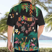 Hawaiian Alohawaii Hawaiian Shirt Tribal Sea Animals Tattoo and Tropical Plants LT03 - Polynesian Pride