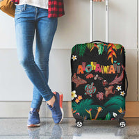 Hawaiian Alohawaii Luggage Cover Tribal Sea Animals Tattoo and Tropical Plants LT03 - Polynesian Pride