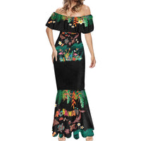 Hawaiian Alohawaii Mermaid Dress Tribal Sea Animals Tattoo and Tropical Plants LT03 - Polynesian Pride