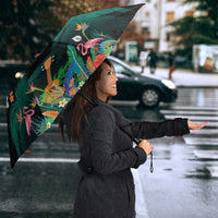 Hawaiian Alohawaii Umbrella Tribal Sea Animals Tattoo and Tropical Plants LT03 - Polynesian Pride