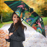 Hawaiian Alohawaii Umbrella Tribal Sea Animals Tattoo and Tropical Plants LT03 - Polynesian Pride