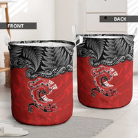 Aotearoa Toitu Te Tiriti Laundry Basket Taniwha Tribal Motifs