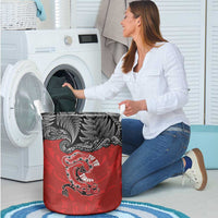 Aotearoa Toitu Te Tiriti Laundry Basket Taniwha Tribal Motifs