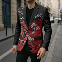 Personalised Aotearoa Toitu Te Tiriti Blazer Taniwha Tribal Motifs