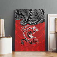 Aotearoa Toitu Te Tiriti Canvas Wall Art Taniwha Tribal Motifs