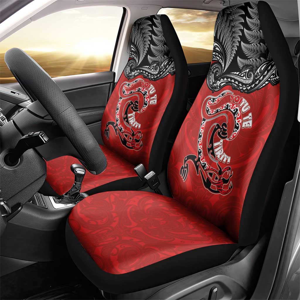 Aotearoa Toitu Te Tiriti Car Seat Cover Taniwha Tribal Motifs