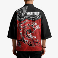 Personalised Aotearoa Toitu Te Tiriti Kimono Taniwha Tribal Motifs