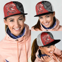 Aotearoa Toitu Te Tiriti Mesh Trucker Cap Taniwha Tribal Motifs