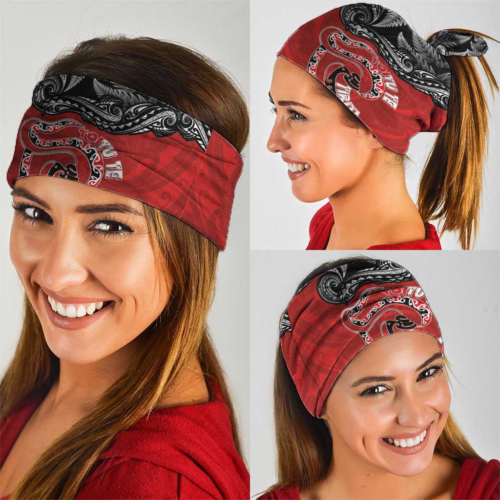 Aotearoa Toitu Te Tiriti Neck Gaiter Taniwha Tribal Motifs