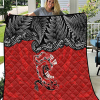 Aotearoa Toitu Te Tiriti Quilt Taniwha Tribal Motifs