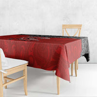 Aotearoa Toitu Te Tiriti Tablecloth Taniwha Tribal Motifs