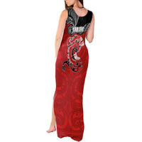 Personalised Aotearoa Toitu Te Tiriti Tank Maxi Dress Taniwha Tribal Motifs