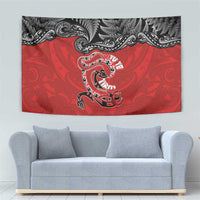 Aotearoa Toitu Te Tiriti Tapestry Taniwha Tribal Motifs
