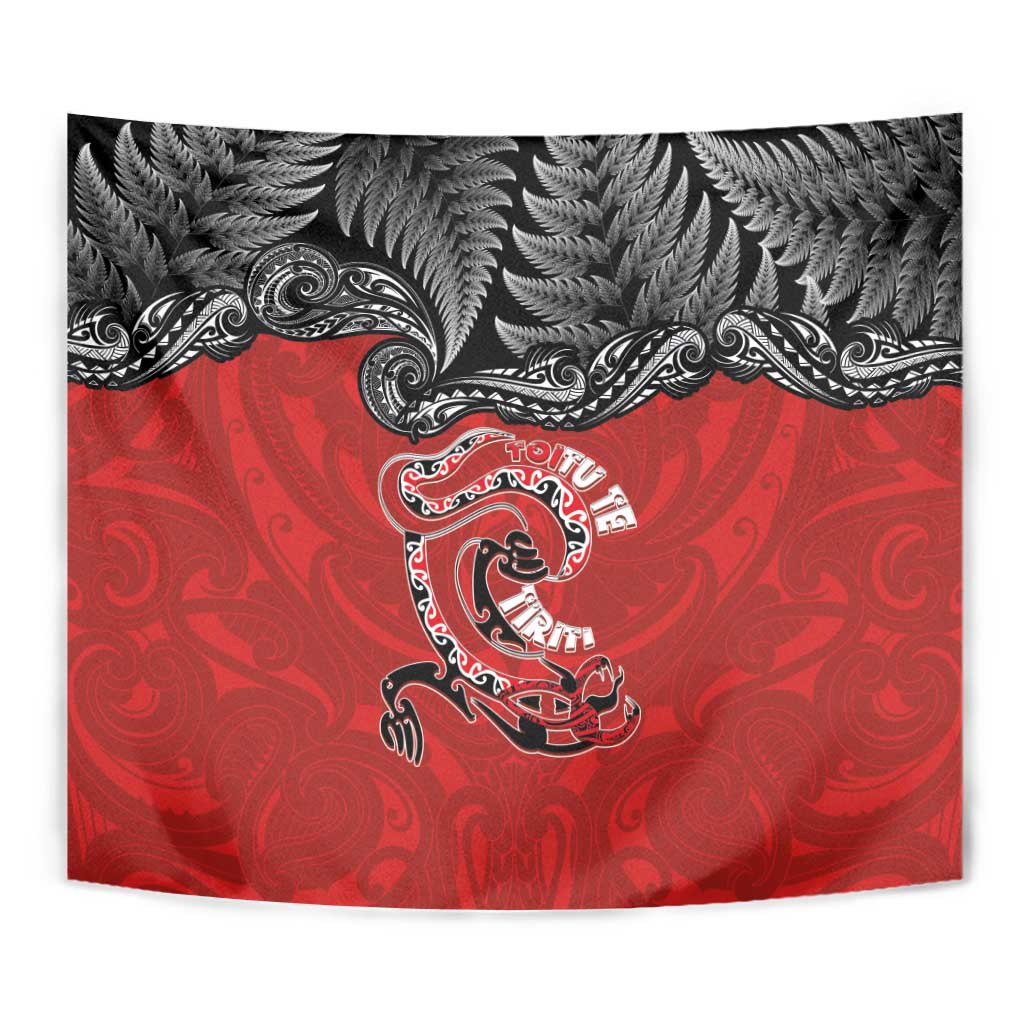 Aotearoa Toitu Te Tiriti Tapestry Taniwha Tribal Motifs