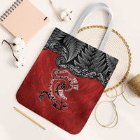 Aotearoa Toitu Te Tiriti Tote Bag Taniwha Tribal Motifs