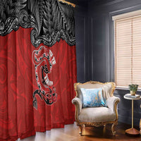 Aotearoa Toitu Te Tiriti Window Curtain Taniwha Tribal Motifs