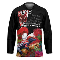 Aotearoa Toitu Te Tiriti Hockey Jersey Waitangi-Honour The Treaty NZ Tuatara and Plants