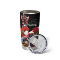 Aotearoa Toitu Te Tiriti Tumbler Cup Waitangi-Honour The Treaty NZ Tuatara and Plants