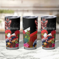 Aotearoa Toitu Te Tiriti Tumbler Cup Waitangi-Honour The Treaty NZ Tuatara and Plants