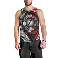 Tonga and New Zealand Together Men Tank Top Ngatu Art Tribal Maori Tattoo and Silver Fern LT03 - Polynesian Pride