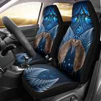 New Zealand Maori Matariki Car Seat Cover Hongi Kiwi Bird and Silver Fern LT03